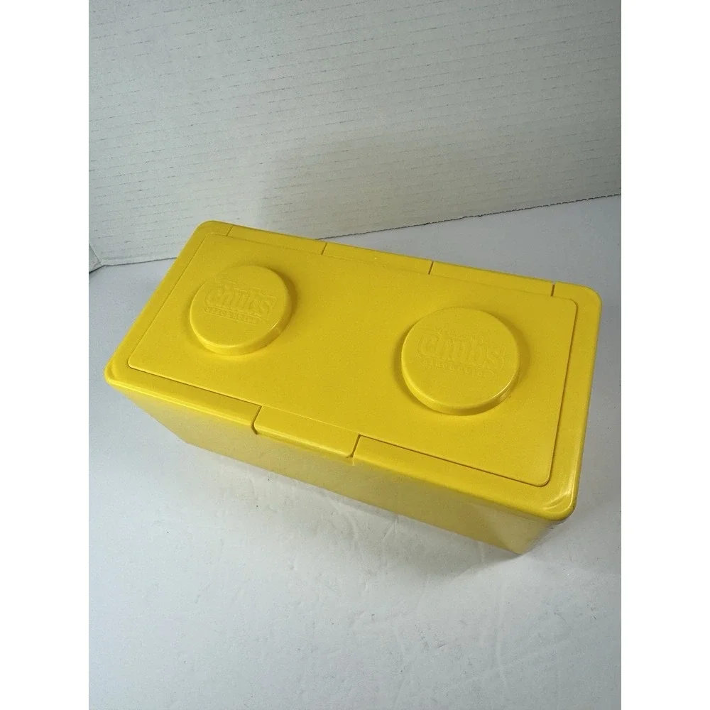 CHUBS Stackable Empty Baby Wipe Container Yellow Vintage